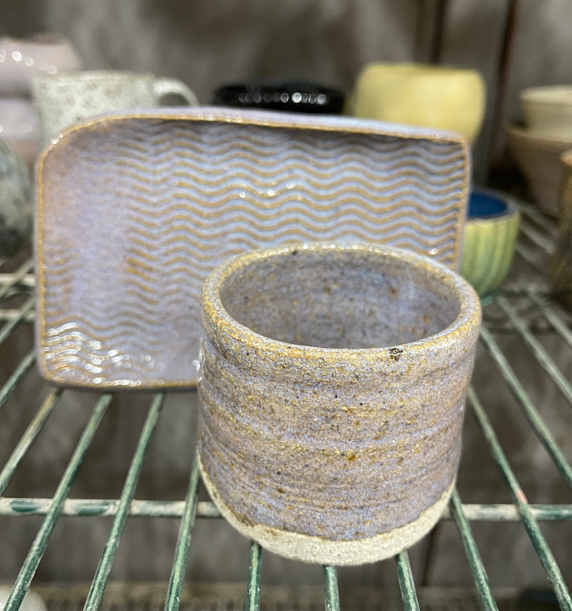 Rutile pink cone 10 glaze