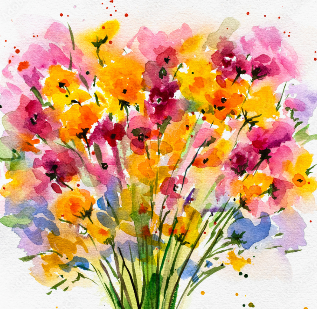watercolor flowers