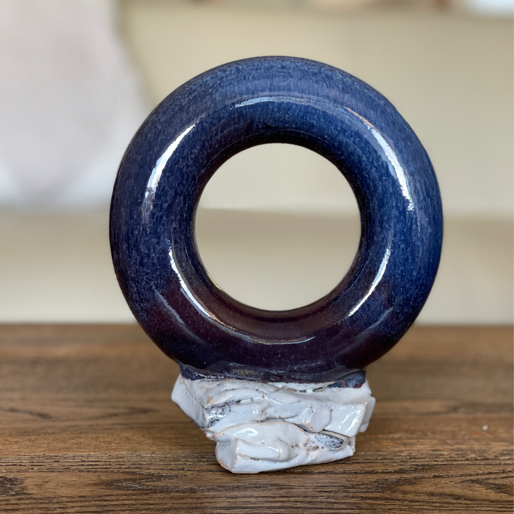 Custom made ceramic donut