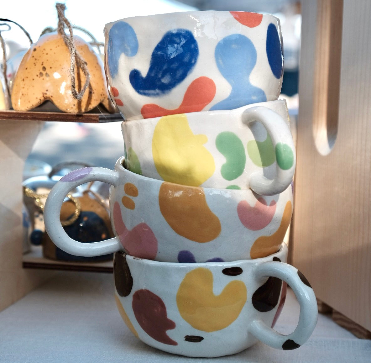 painted mugs