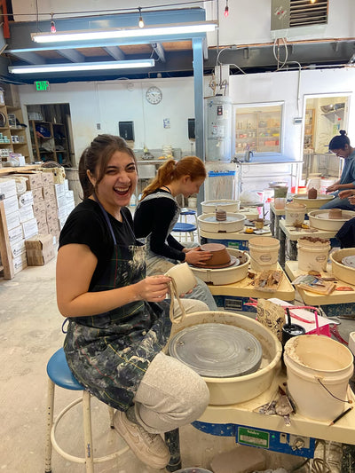 Teen pottery wheel class, Fridays 4-6 pm