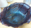 Hand-built bowl with wood effect.