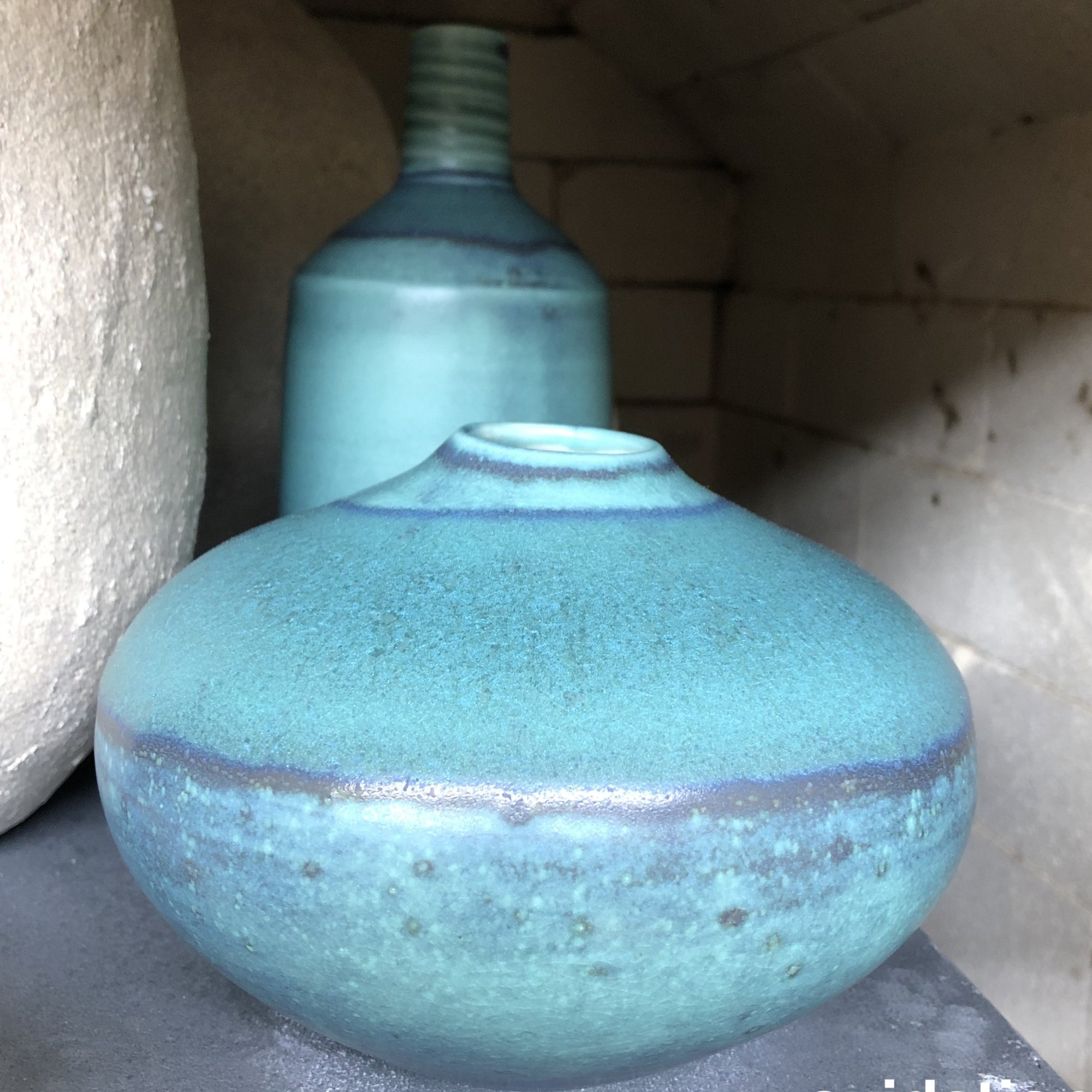 matt turquoise cone 10 in oxidation